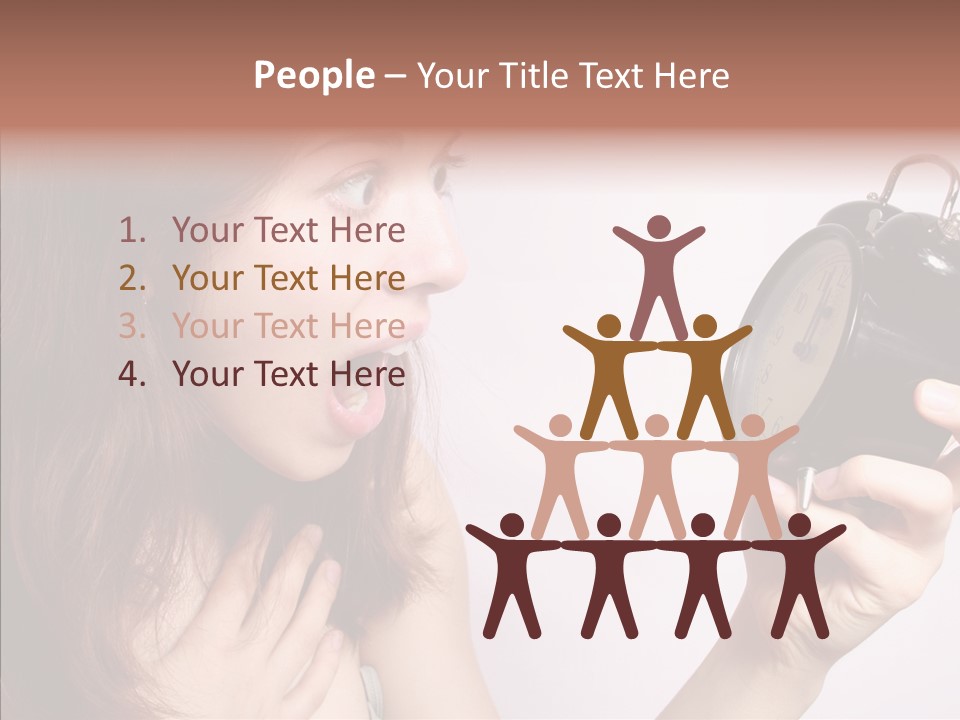 Alarm Women Hour PowerPoint Template
