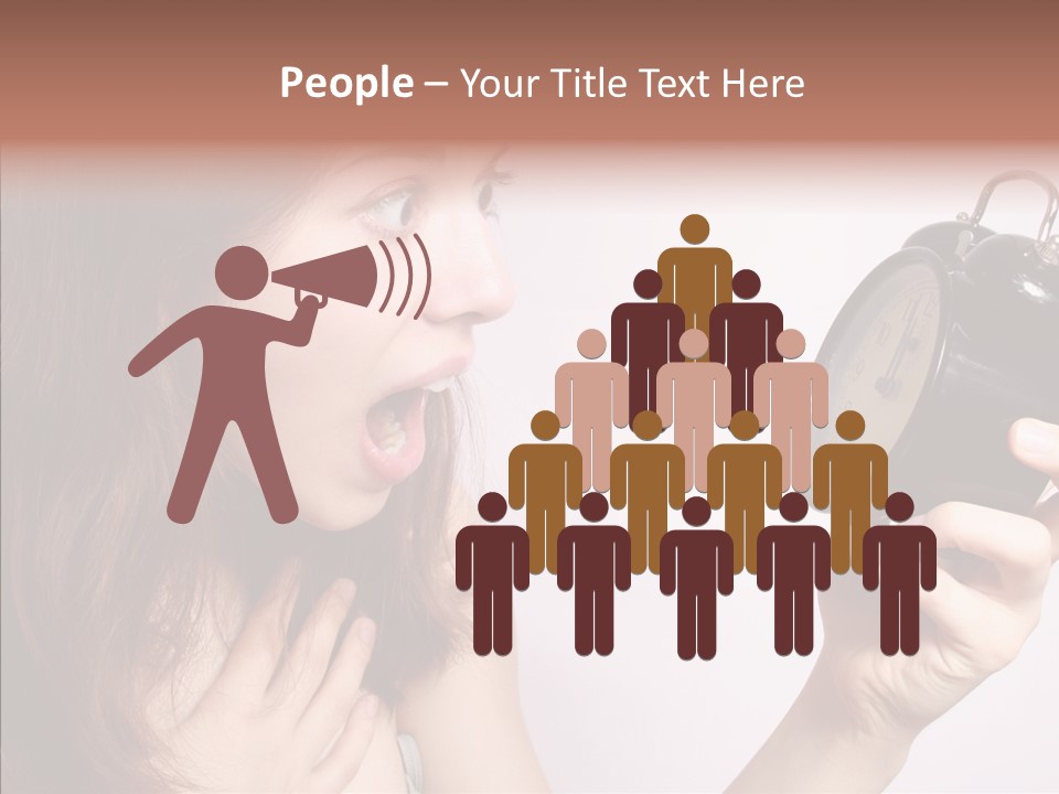 Alarm Women Hour PowerPoint Template