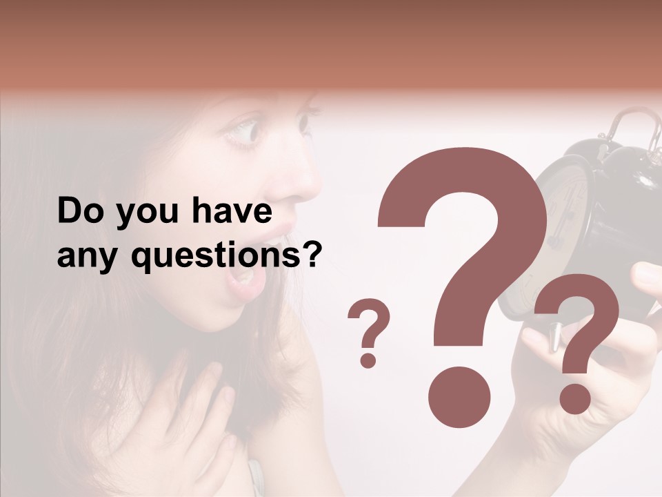 Alarm Women Hour PowerPoint Template