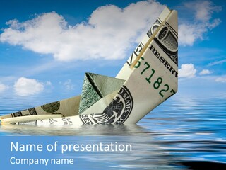Money Ship PowerPoint Template