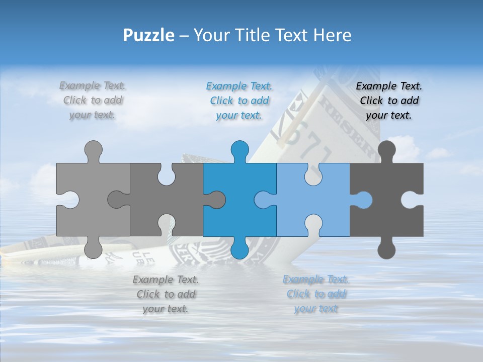 Money Ship PowerPoint Template