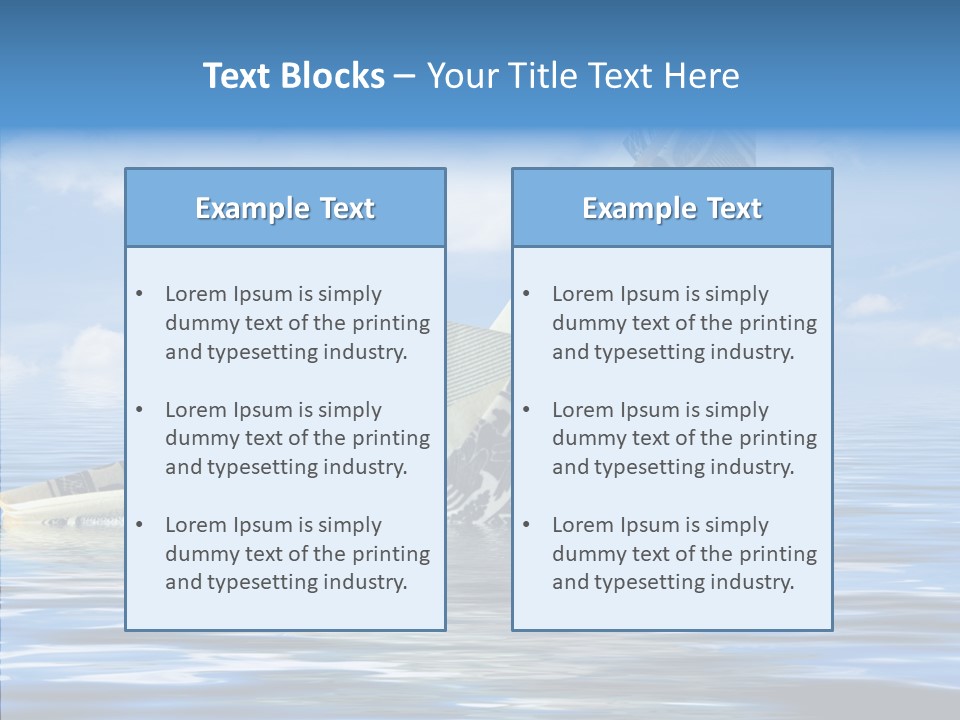 Money Ship PowerPoint Template