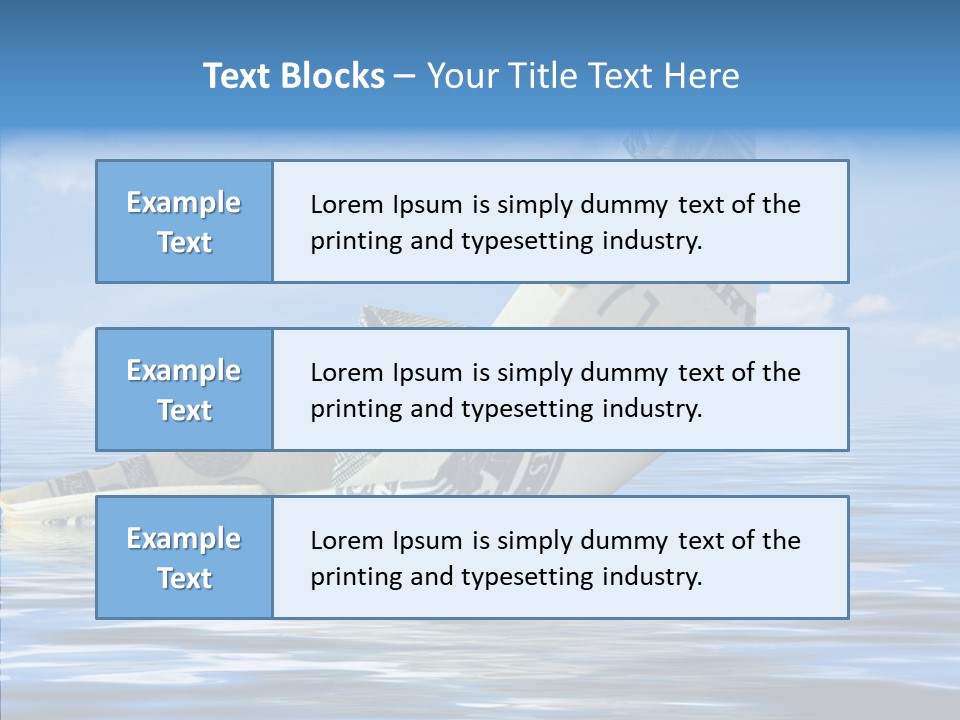 Money Ship PowerPoint Template