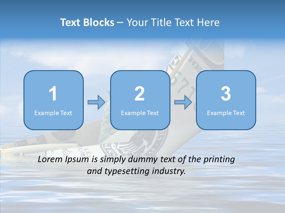 Money Ship PowerPoint Template