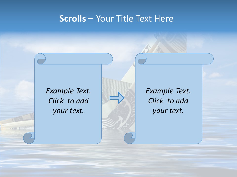 Money Ship PowerPoint Template