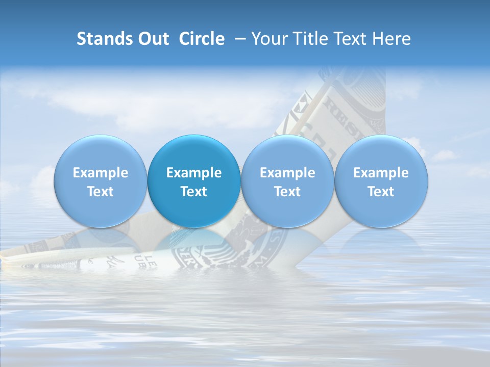 Money Ship PowerPoint Template