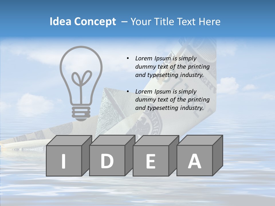 Money Ship PowerPoint Template