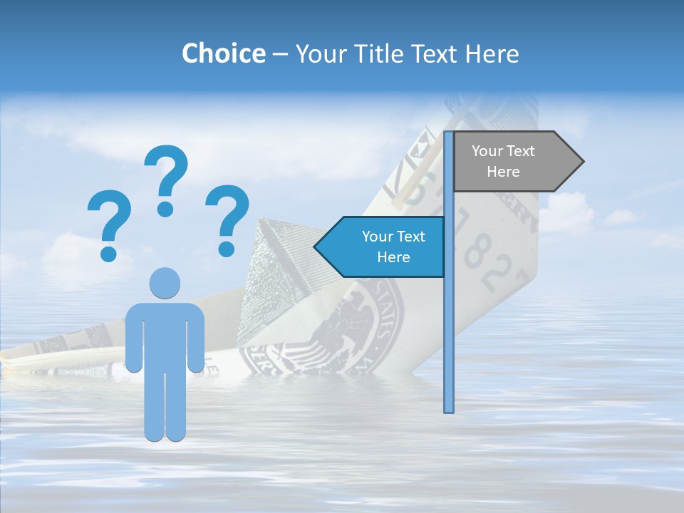 Money Ship PowerPoint Template