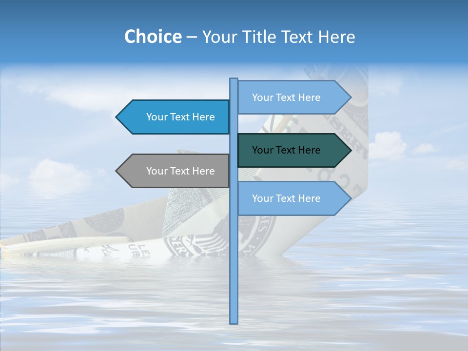 Money Ship PowerPoint Template