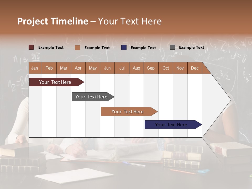 College Students Studying PowerPoint Template