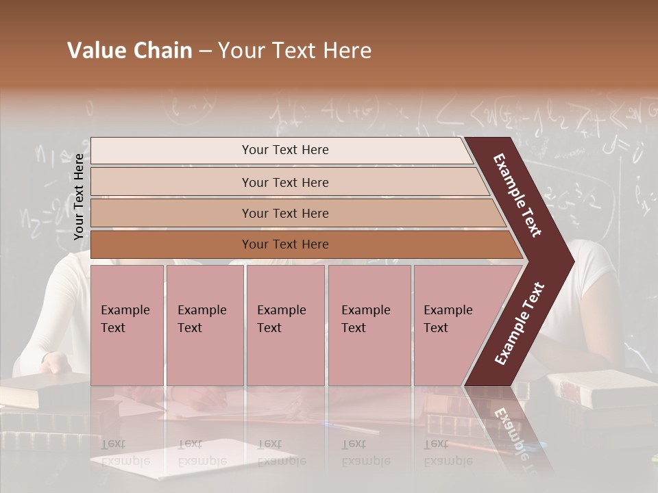College Students Studying PowerPoint Template