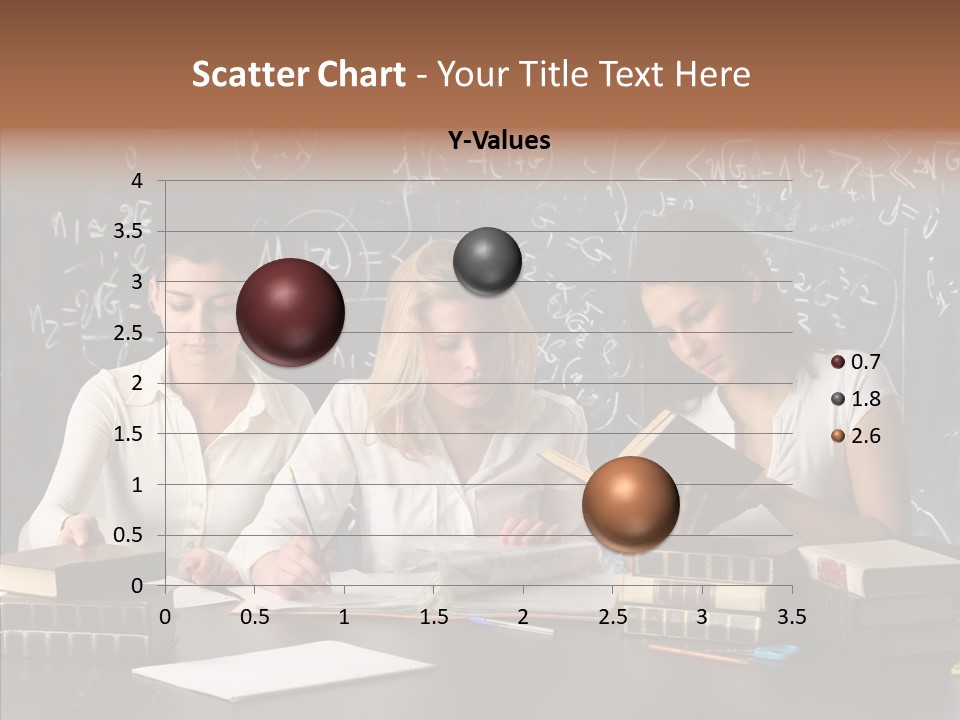 College Students Studying PowerPoint Template
