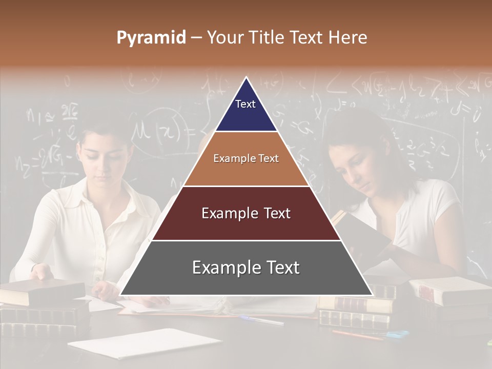 College Students Studying PowerPoint Template