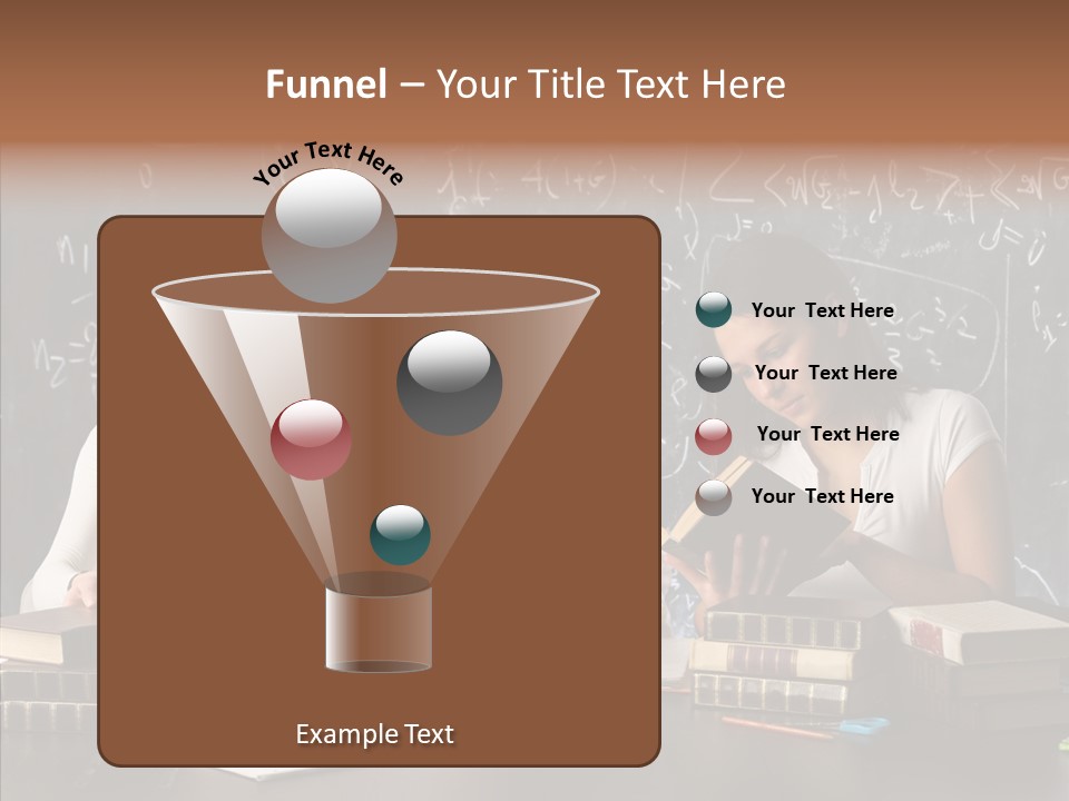 College Students Studying PowerPoint Template