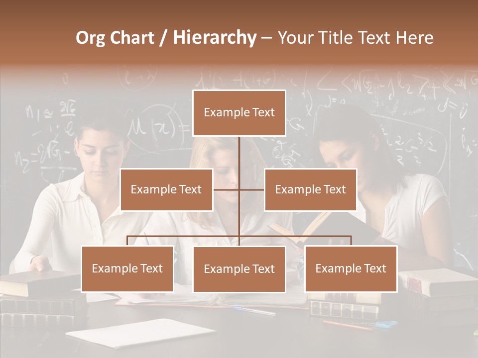 College Students Studying PowerPoint Template
