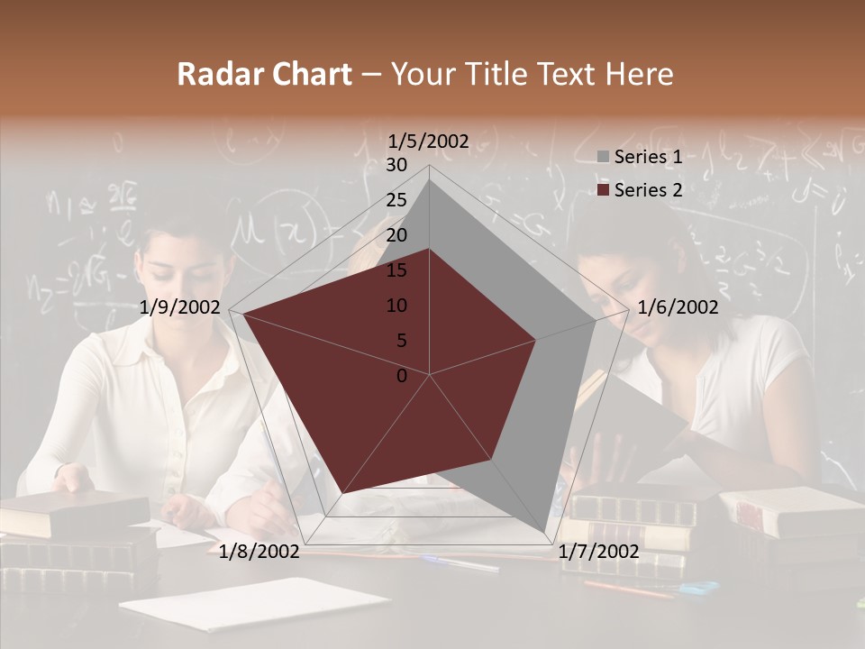 College Students Studying PowerPoint Template