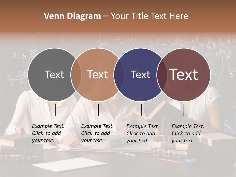 College Students Studying PowerPoint Template