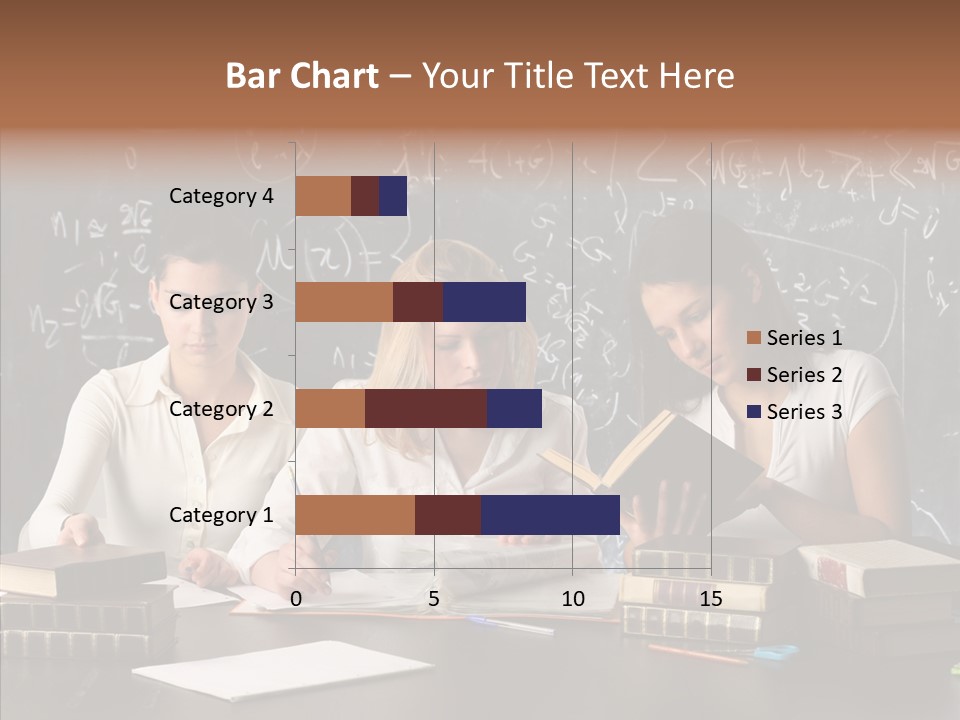College Students Studying PowerPoint Template