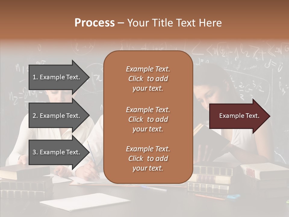 College Students Studying PowerPoint Template