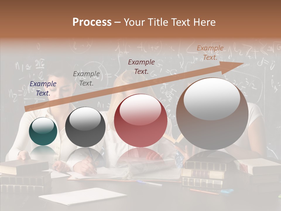 College Students Studying PowerPoint Template