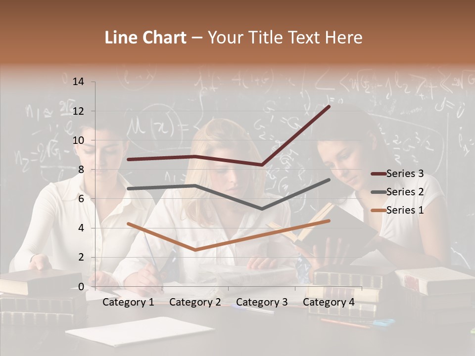 College Students Studying PowerPoint Template