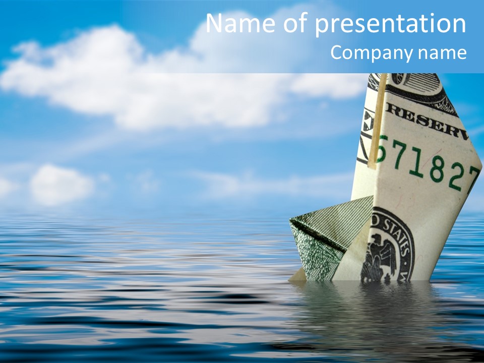 Money Ship PowerPoint Template