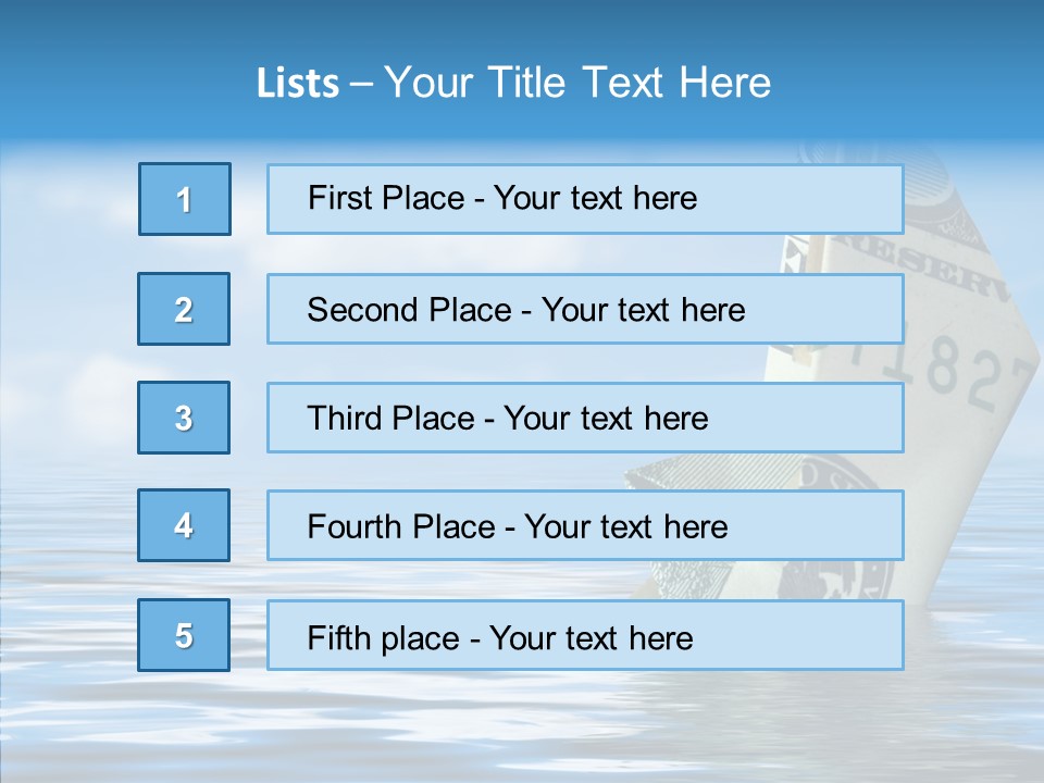 Money Ship PowerPoint Template