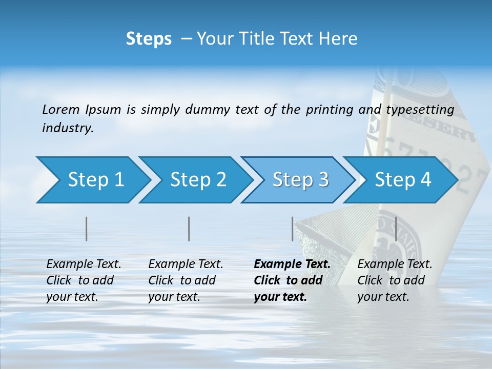 Money Ship PowerPoint Template