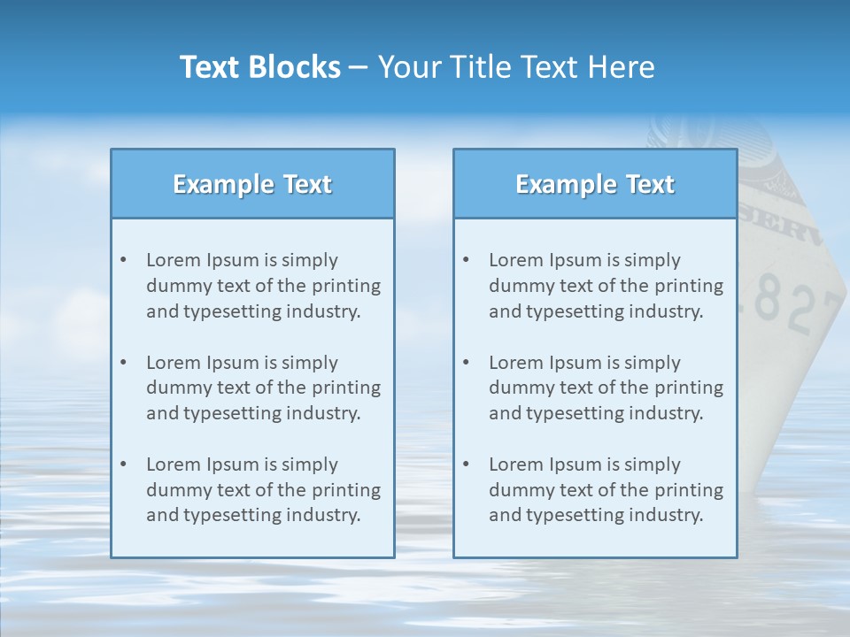 Money Ship PowerPoint Template
