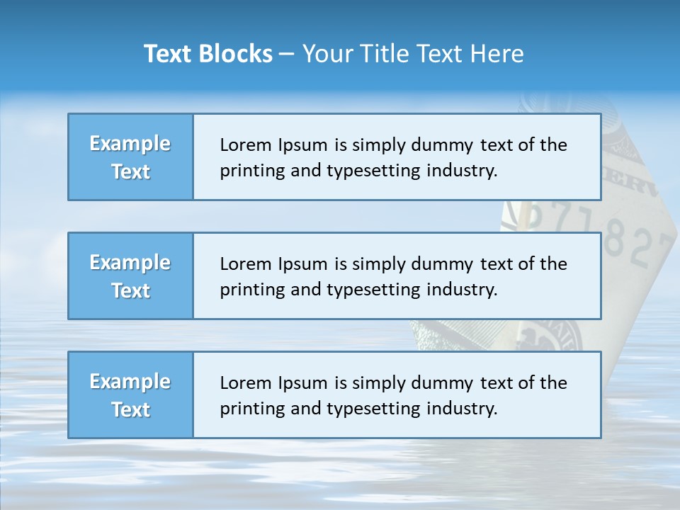Money Ship PowerPoint Template