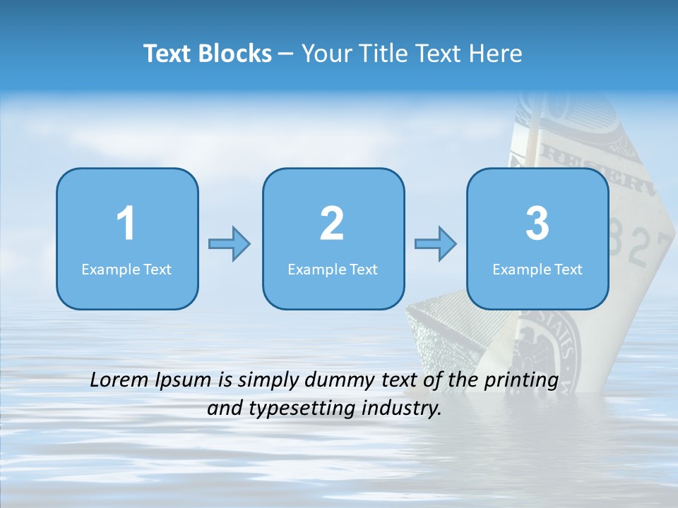 Money Ship PowerPoint Template
