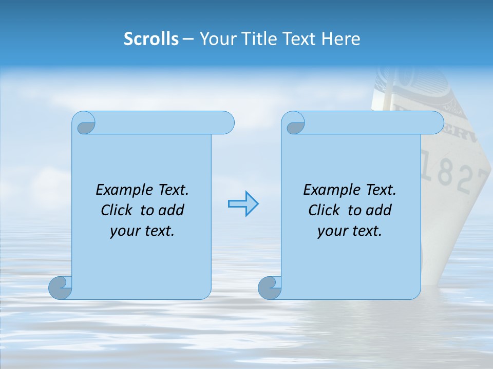 Money Ship PowerPoint Template