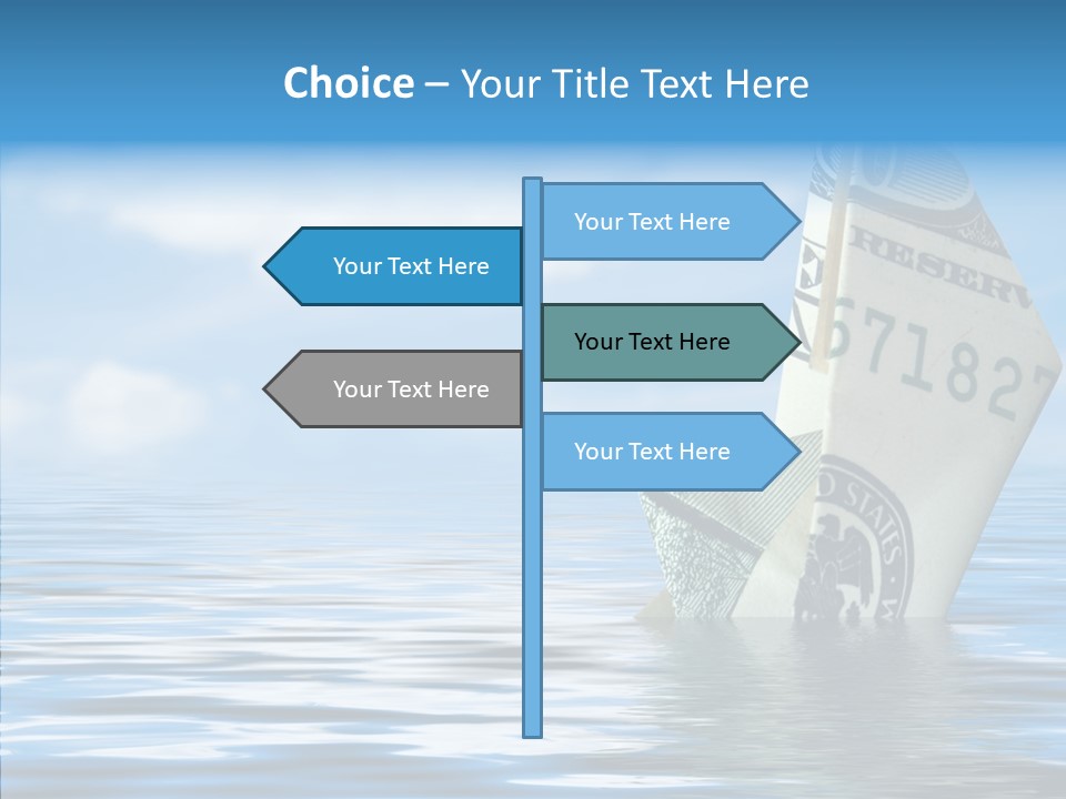 Money Ship PowerPoint Template