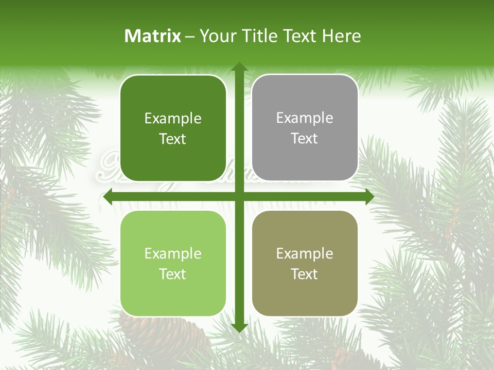 X Mas Season Holiday PowerPoint Template