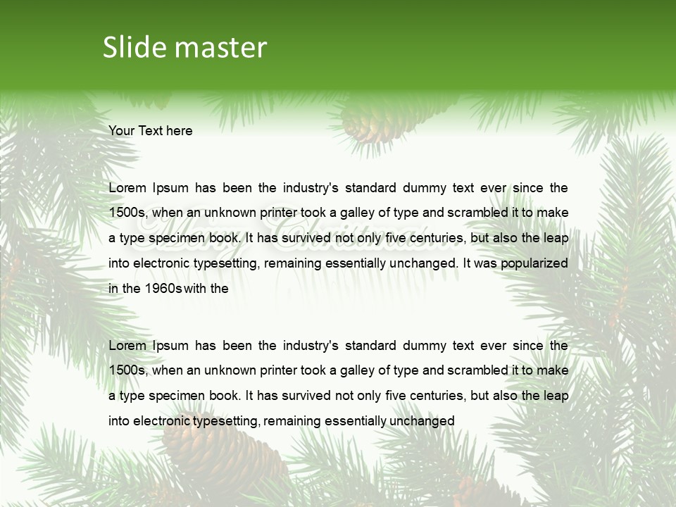 X Mas Season Holiday PowerPoint Template