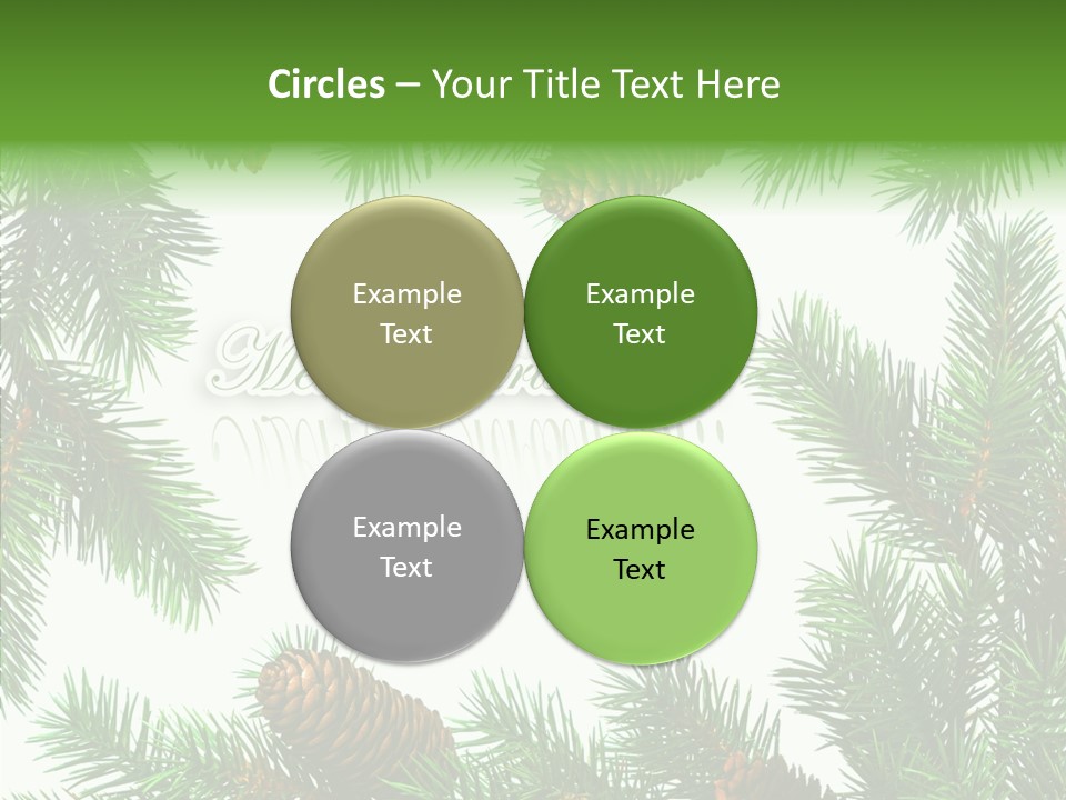 X Mas Season Holiday PowerPoint Template
