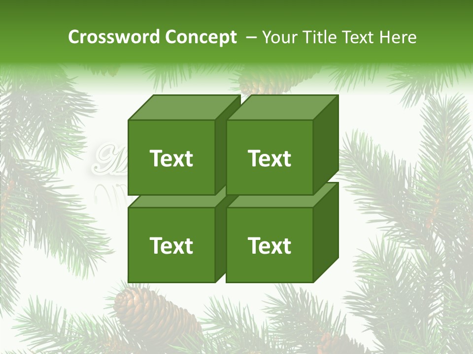 X Mas Season Holiday PowerPoint Template