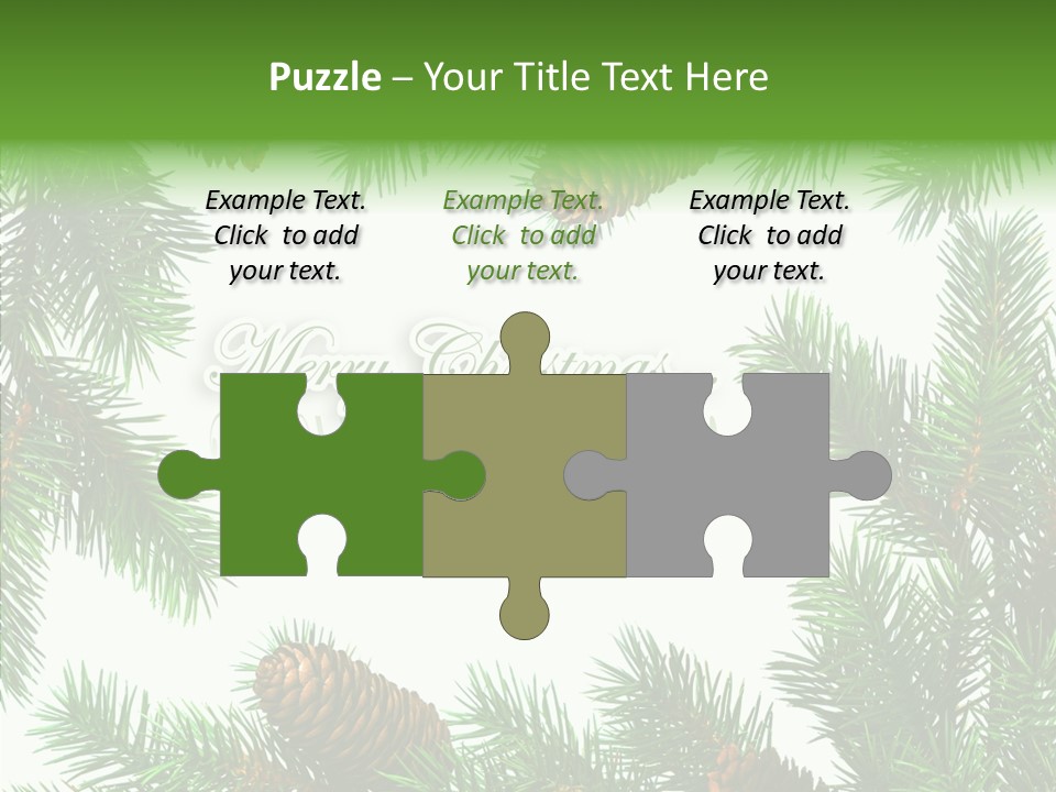 X Mas Season Holiday PowerPoint Template