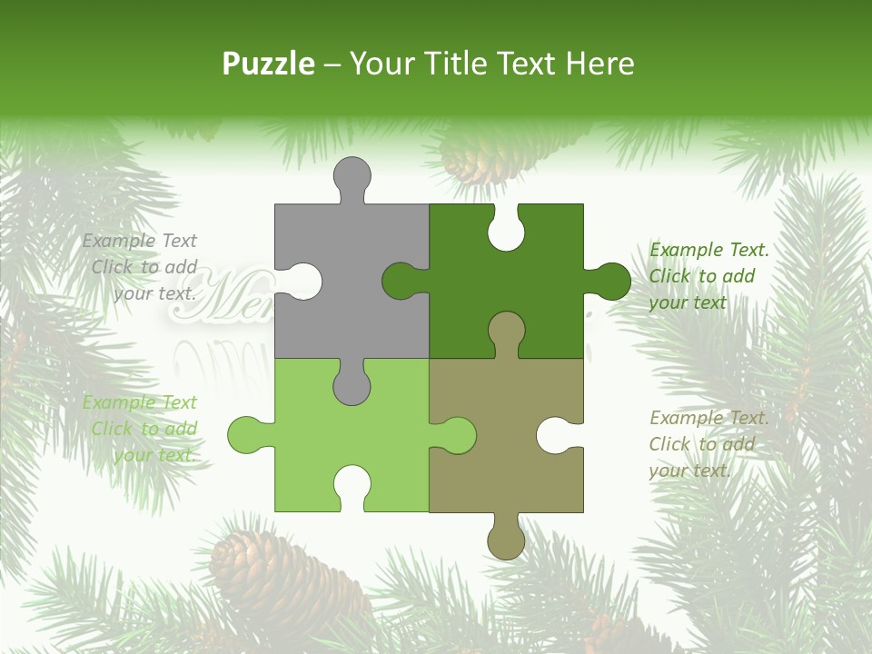 X Mas Season Holiday PowerPoint Template