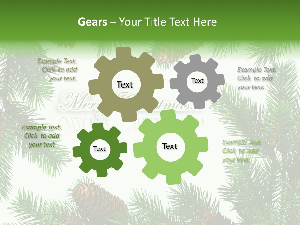 X Mas Season Holiday PowerPoint Template
