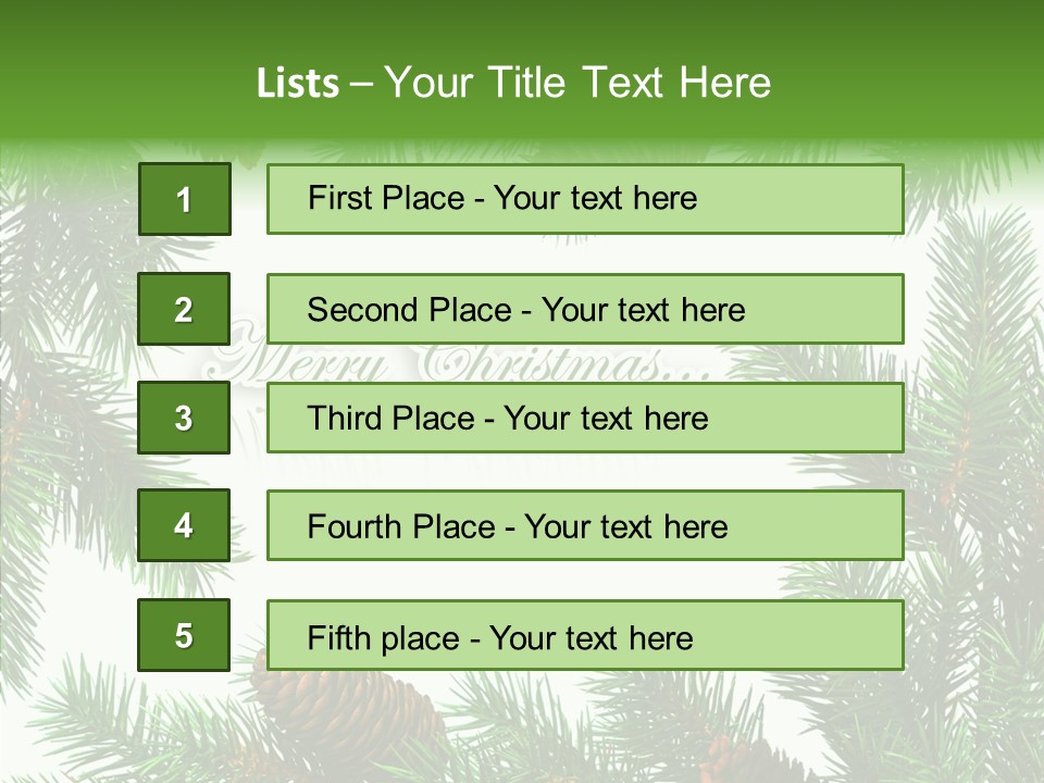 X Mas Season Holiday PowerPoint Template