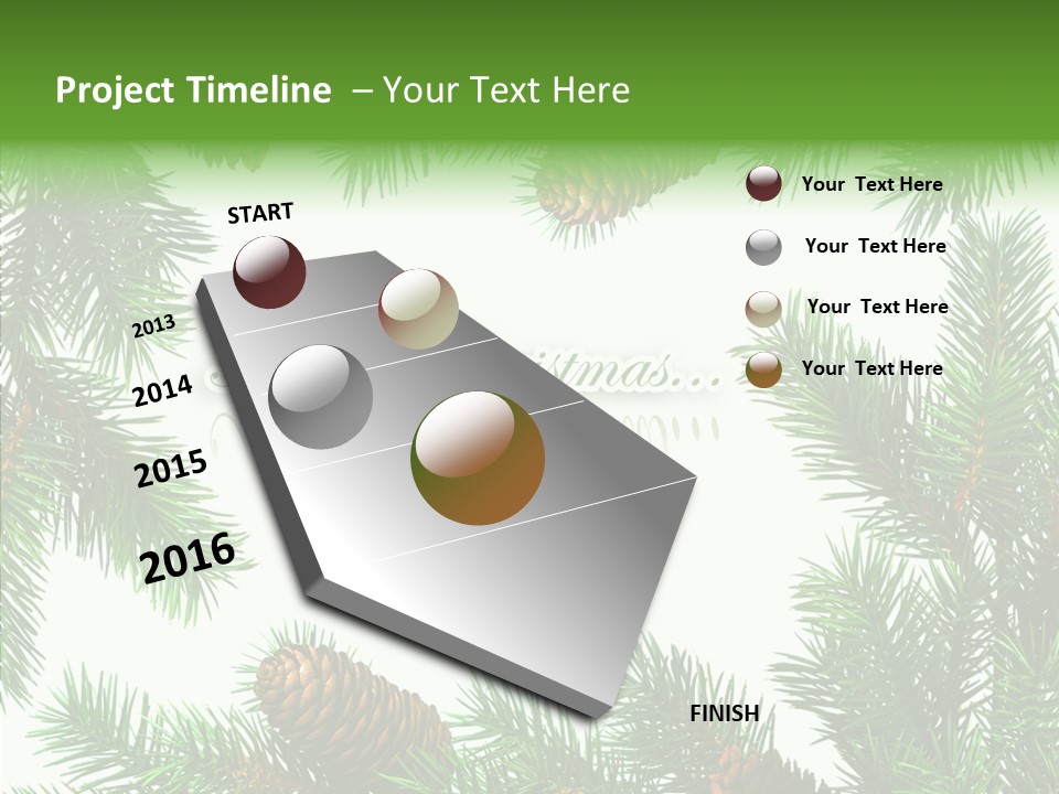 X Mas Season Holiday PowerPoint Template