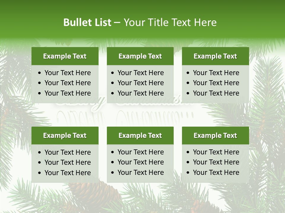 X Mas Season Holiday PowerPoint Template