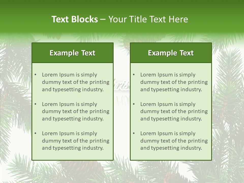 X Mas Season Holiday PowerPoint Template