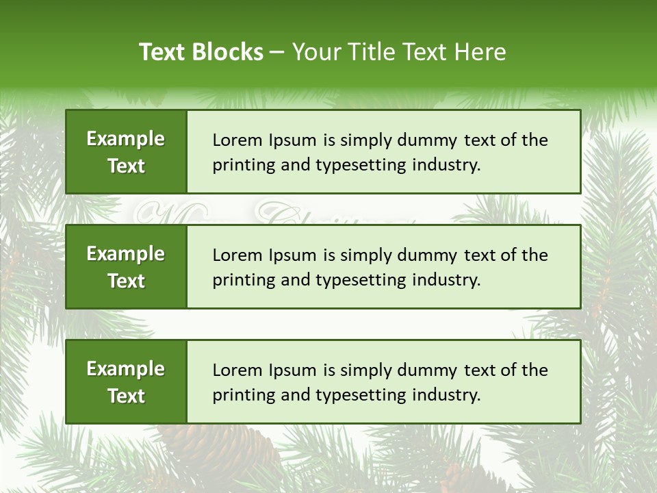 X Mas Season Holiday PowerPoint Template