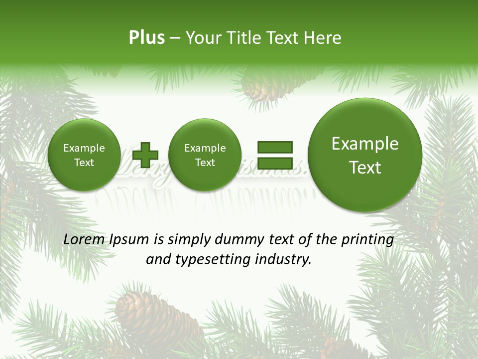 X Mas Season Holiday PowerPoint Template