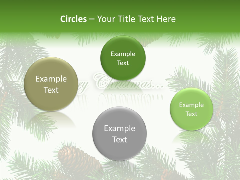 X Mas Season Holiday PowerPoint Template