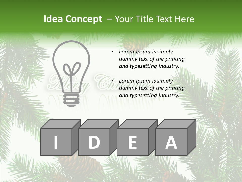 X Mas Season Holiday PowerPoint Template