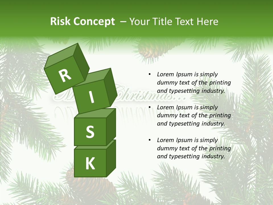 X Mas Season Holiday PowerPoint Template