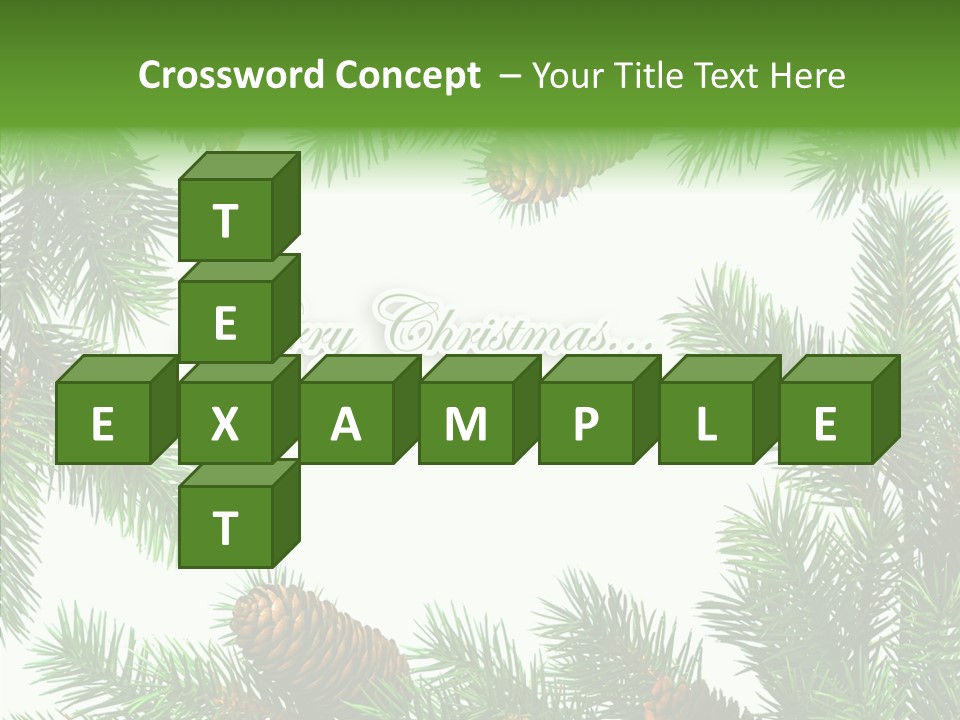 X Mas Season Holiday PowerPoint Template